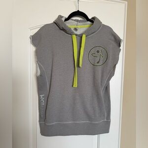 Gray Hoodie with Lime Accents